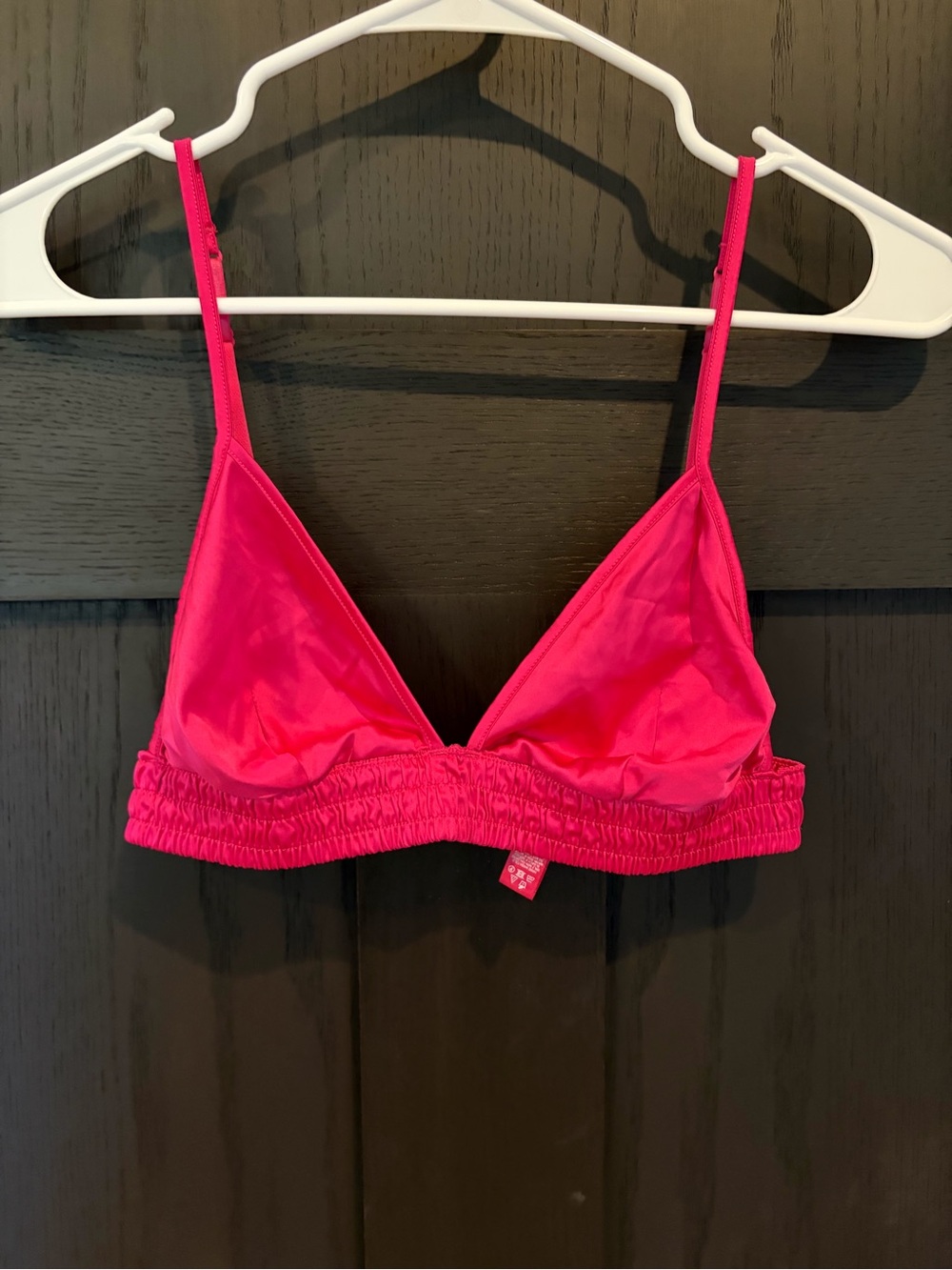 Skims rare Women's Hot Pink Triangle Bralette